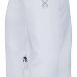 Spyder Ladies Bandita Full-Zip Fleece Jacket 2023 - A white fleece jacket with a zippered front and a small embroidered logo on the left chest.