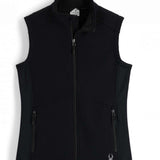 Spyder Ladies Bandita Full-Zip Fleece Vest 2023 - Black fleece vest with zippered front and two side pockets.