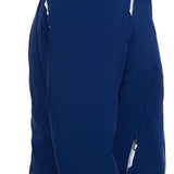 Spyder Ladies Brava GORE-TEX Insulated Jacket 2022 - A navy blue jacket with a hood, featuring white accents on the zipper and drawstrings.