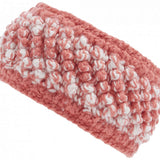 Spyder Ladies Brrr Berry Headband - A pink headband with a subtle berry pattern and white accents, featuring a soft texture.