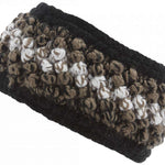 Spyder Ladies Brrr Berry Headband - A black headband with a subtle berry pattern and white trim.