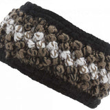 Spyder Ladies Brrr Berry Headband - A black headband with a subtle berry pattern and white trim.