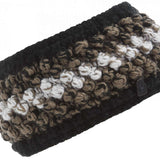 Spyder Ladies Brrr Berry Headband - A brown headband with a berry pattern and white accents.