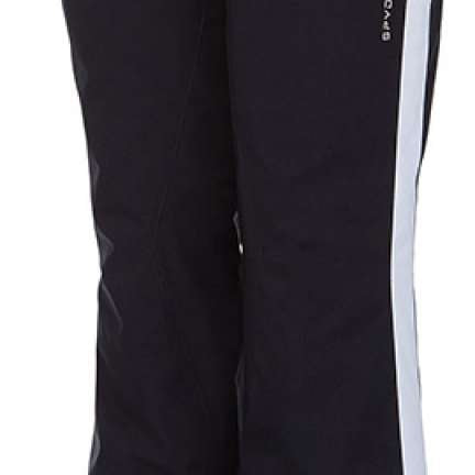 Spyder Ladies Hint GORE-TEX Infinium Pants 2022 - Black pants with white logo on left thigh and silver hardware.