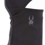 Spyder Ladies Pivot Balaclava 2023 - Black balaclava with a white logo on the left side of the chest area.