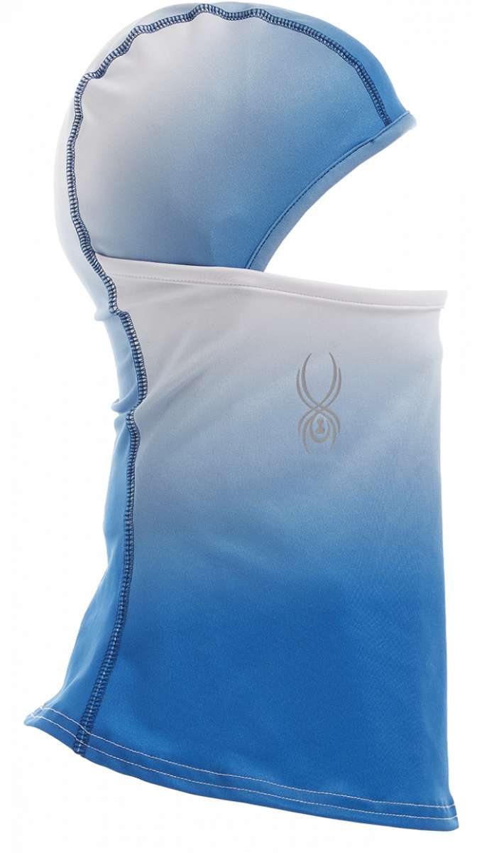 Spyder Ladies Pivot Balaclava 2023 - A light blue balaclava with a gradient effect from darker to lighter shades towards the bottom.