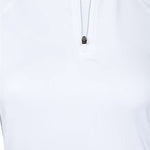 Spyder Ladies Savona 1/4 Zip Turtle Neck 2023 - White turtle neck sweater with a quarter zip and collar.