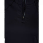 Spyder Ladies Savona 1/4 Zip Turtle Neck - A black turtle neck sweater with a quarter zip and a small logo on the left chest.