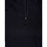 Spyder Ladies Savona 1/4 Zip Turtle Neck - A black turtle neck sweater with a quarter zip and a small logo on the left chest.