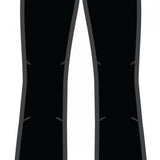 Spyder Ladies Section Insulated Pant 2023 - Black insulated ski pants with a white logo on the left thigh and two zippered pockets at the waist.