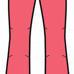 Spyder Ladies Section Insulated Pant 2023 - A pair of pink ski pants with a black waistband and belt loops, featuring two zippered pockets on either side.
