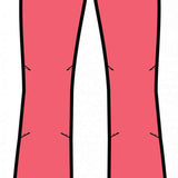 Spyder Ladies Section Insulated Pant 2023 - A pair of pink ski pants with a black waistband and belt loops, featuring two zippered pockets on either side.