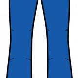 Spyder Ladies Section Insulated Pant 2023 - A pair of blue ski pants with a black waistband and belt loops, featuring two zippered pockets on either side.