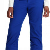 Spyder Women's Section Insulated Pant - Solid royal blue snow pants with black interior waistband and zipper fly.