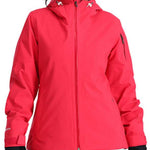 Spyder Ladies Volt GORE-TEX Jacket 2024 - A black jacket with a white logo on the left chest and a hood.