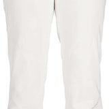 Spyder Ladies Winner GORE-TEX Insulated Pants 2023 - White pants with a black waistband and silver hardware on the side pockets.