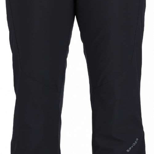 Spyder Ladies Winner GORE-TEX Insulated Pants 2023 - Black pants with silver zippers on side pockets.