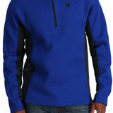 Spyder Outbound Zip Fleece Jacket - A royal blue fleece jacket with a black zipper and logo on the left chest.