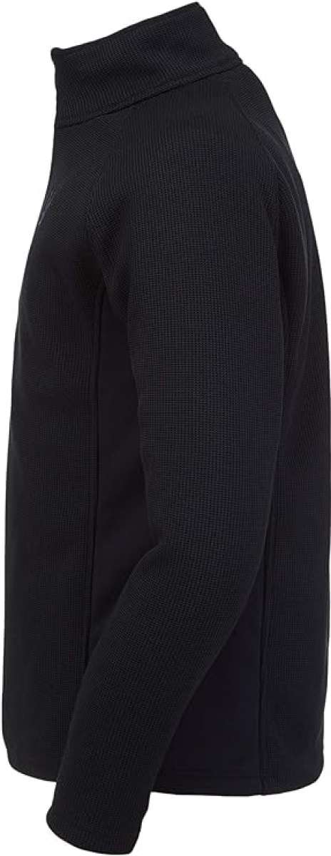 Spyder Outbound Zip Fleece Jacket 2024 - Black fleece jacket with zippered pockets and ribbed cuffs.