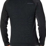 Spyder Outbound Zip Fleece Jacket - A black fleece jacket with a high collar and zippered chest pocket.