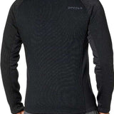 Spyder Outbound Zip Fleece Jacket - A black fleece jacket with a high collar and zippered chest pocket.