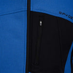 Spyder Outlaw Full Zip Fleece Vest 2022 - A royal blue fleece vest with a zippered front and two side pockets.