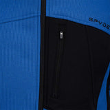 Spyder Outlaw Full Zip Fleece Vest 2022 - A royal blue fleece vest with a zippered front and two side pockets.