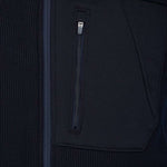 Spyder Outlaw Full Zip Fleece Vest 2022 - Black fleece vest with white embroidered logo on left chest.