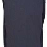 Spyder Outlaw Full Zip Fleece Vest 2022 - A dark gray fleece vest with a high collar and zippered front, featuring a small embroidered logo on the upper back in red.