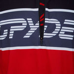 Spyder Paramount Lightweight Zip Turtleneck 2022 - A navy blue zip-up turtleneck with a white logo on the chest.