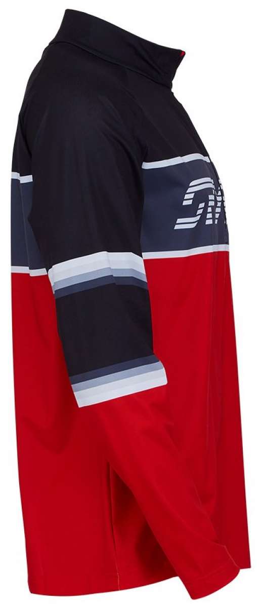 Spyder Paramount Lightweight Zip Turtleneck 2022 - A black turtleneck with a zippered front and white logo on the chest.