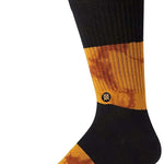 Stance Assurance Crew Cut Socks 2023 - A pair of black crew socks with a subtle white logo on the ankle.