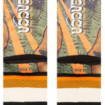 Stance Chewie By Jaz Crew Sock 2024 - A pair of crew socks with a brown and tan color scheme, featuring a pattern of Chewbacca's face from Star Wars.