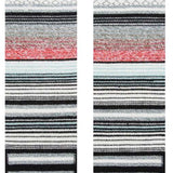 Stance Curren Snow Sock 2024 - White snowboard socks with red and black stripes on top cuff.