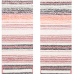 Stance Curren Snow Sock 2024 - White socks with horizontal stripes in shades of pink and gray.