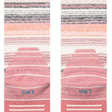 Stance Curren Snow Sock 2024 - White socks with thin black stripes and a subtle snowflake pattern on the top cuff.