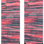 Stance Dusk to Dawn Snow Crew Sock 2024 - A pair of crew socks with a pink and grey marbled pattern.