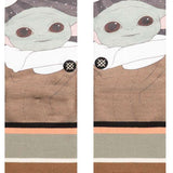 Stance Grogu By Jaz Crew Sock 2024 - A pair of crew socks featuring an image of Grogu from The Mandalorian.