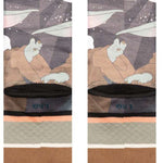 Stance Grogu By Jaz Crew Sock 2024 - A pair of crew socks with a cartoon image of Grogu from The Mandalorian on them, in shades of brown and tan.