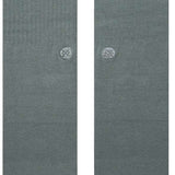 Stance Icon Crew Sock 2024 - A pair of gray crew socks with a circular logo on the ankle area.