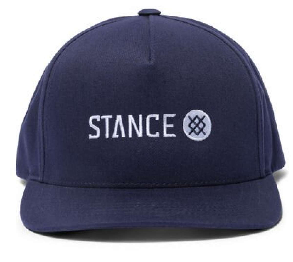 Stance - A navy blue hat with a white logo featuring an interlocking "S" and "T" design on the front panel.