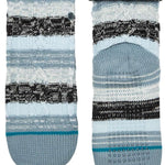 Stance Jalama Socks 2023 - Pair of light blue ankle socks with a subtle white pattern and dark blue accents.