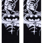 Stance Juniors Batman Crew Socks 2023 - Black crew socks with a white Batman logo on top of a black bat symbol.