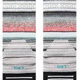 Stance Kids Curren Snow SB Sock 2024 - A pair of snowboard socks with a red and grey pattern, featuring white accents and black stripes at the top.