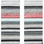 Stance Kids Curren Snow SB Sock 2024 - A pair of snowboard socks with a red and white patterned design on a gray background.