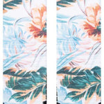 Stance Kids Flowerful Snow Sock 2024 - A pair of colorful snow socks with a floral pattern in shades of pink, blue and yellow.