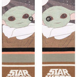 Stance Kids Grogu By Jaz Crew Sock 2024 - A pair of crew socks featuring an image of Grogu from The Mandalorian.