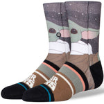 Stance Kids Grogu By Jaz Crew Sock 2024 - A pair of crew socks featuring an image of Grogu from The Mandalorian.