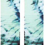 Stance Kids Micro Dye Snow SB Sock 2024 - A pair of snowboard socks with a green and blue tie-dye pattern on a white background.