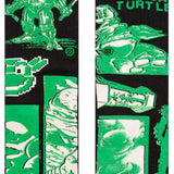Stance Kids Teenage Mutant Turtles Crew Sock - Green turtle with bandana on head and shell on back.